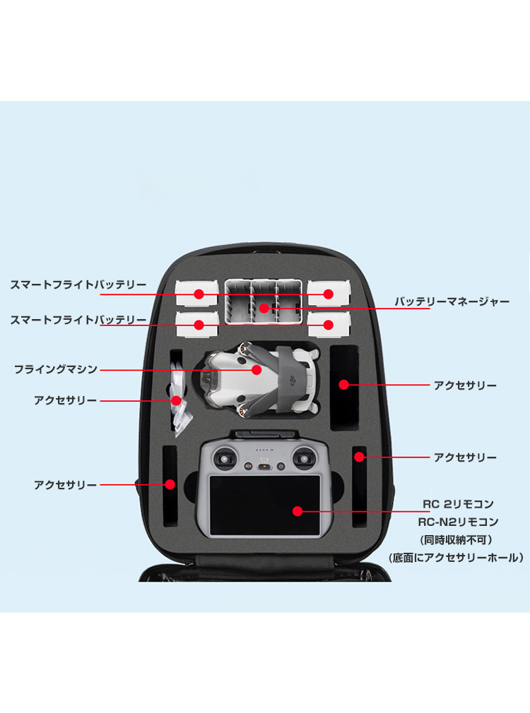 DJI Mini 4 Pro収納ケース アクセサリー ドローン保護ケース コンボと