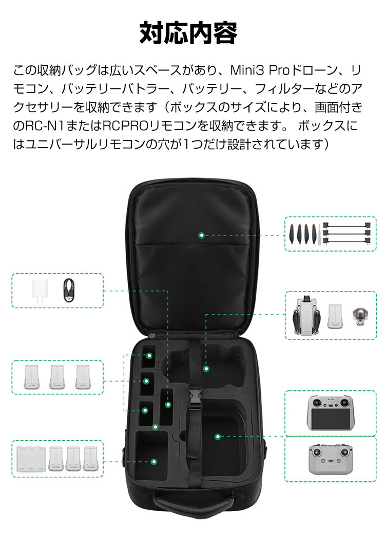 物品 ProCase DJI Mini 2 Fly More ドローン保護ケース, コンボと