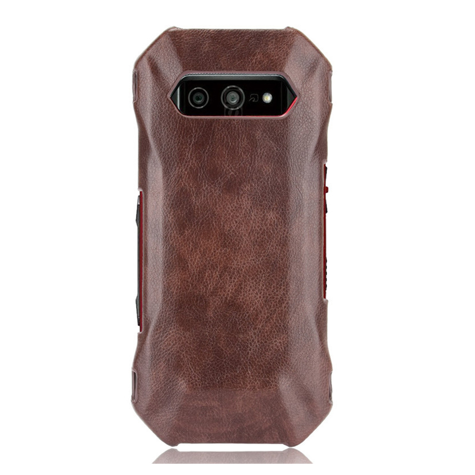 TORQUE 京セラ KYOCERA G07 用の プラスチック製 背面PUレザー調