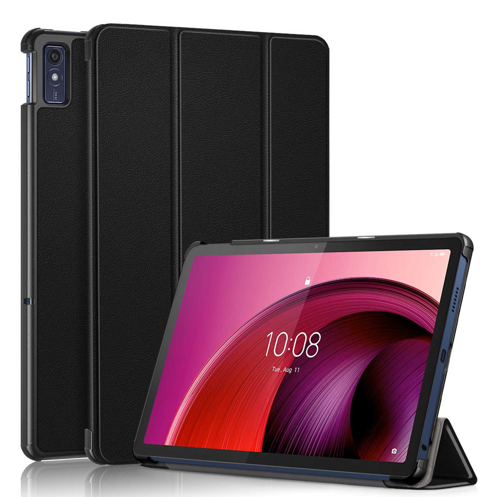 *Lenovo Tab M10a 5G LET02(ケースおまけ付便) Lenovo Tab M10a 5G LET02 ケース 耐衝撃 カバー PC+PUレザー製