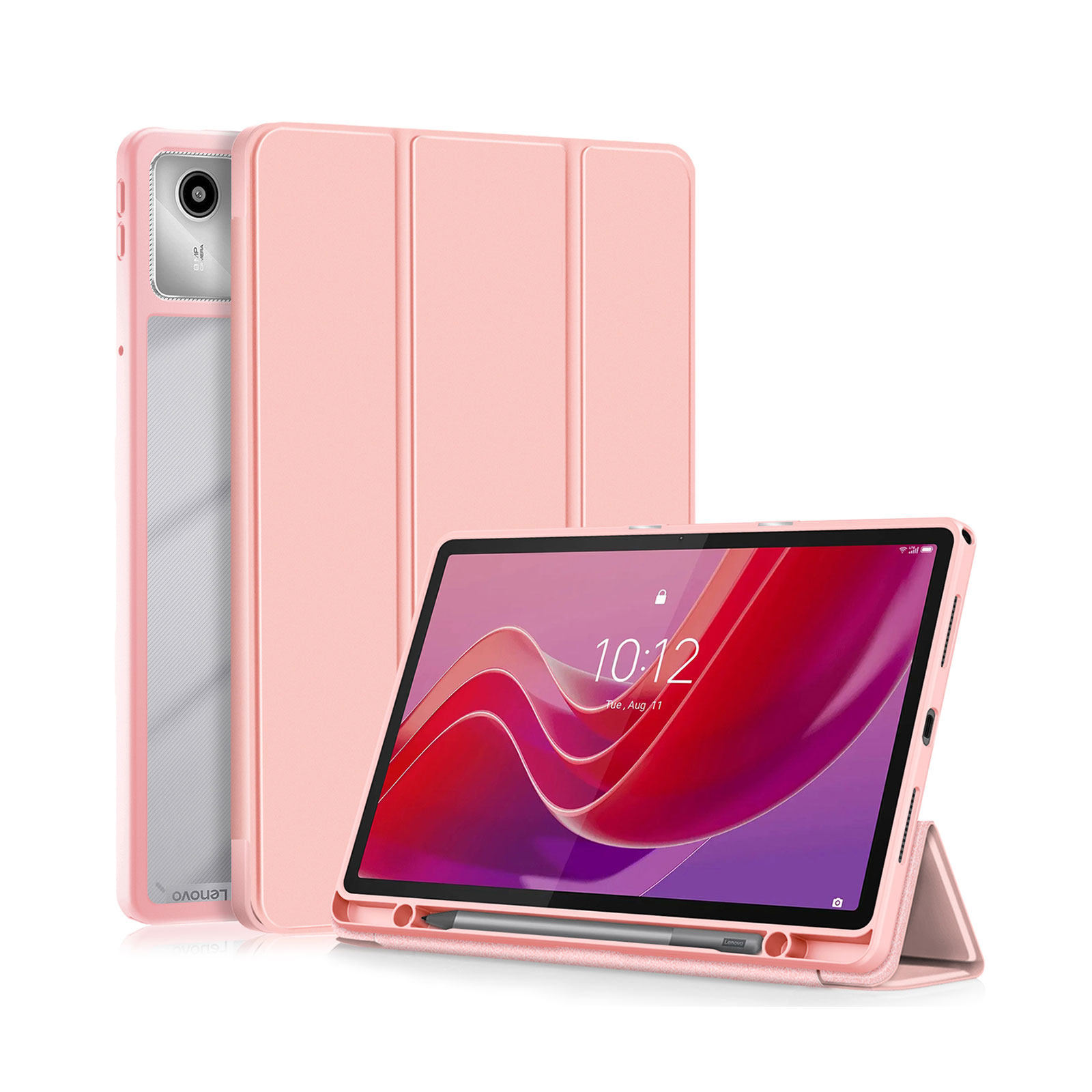 Lenovo Tab M11 ケース 耐衝撃 カバー PC+PUレザー製 おしゃれ 持ち