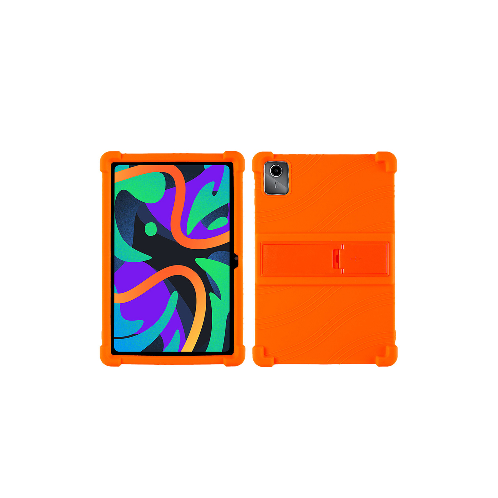 美品】Lenovo Tab M8 タブレット &ケースカバー（オレンジ色）付