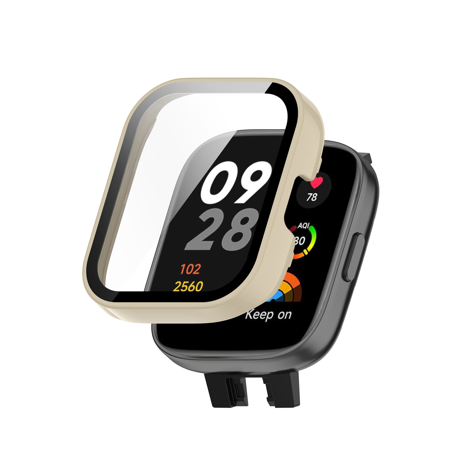 Redmi Watch 3 クリア ケース PC&強化ガラス 画面保護 2重構造 カバー CASE 耐衝撃 簡単装着 カッコいい 人気 簡易着脱 人気 CASE 保護ケース ハードケース｜coco-fit2018｜06
