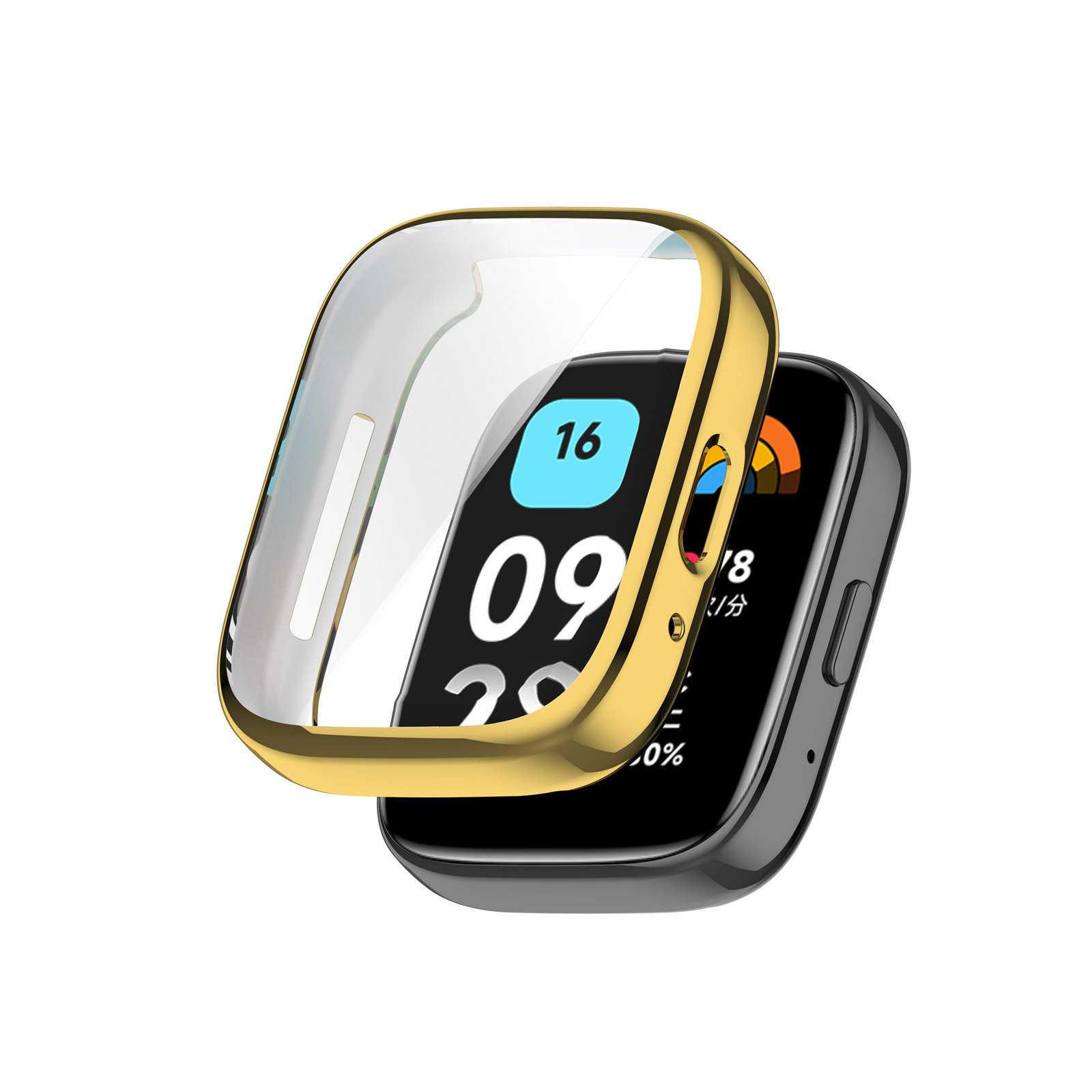 Redmi Watch 3 Active クリア ケース TPU メッキ仕上げ シンプルで 一体型 CASE カッコいい 画面保護 メタル調 簡易着脱 人気 CASE 保護ケース カバー｜coco-fit2018｜04