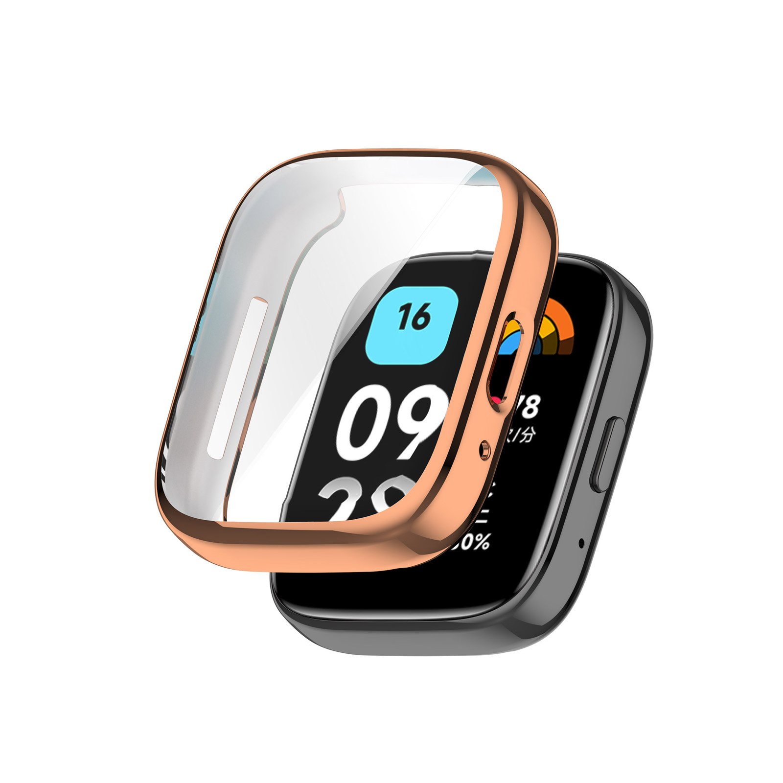 Redmi Watch 3 Active クリア ケース TPU メッキ仕上げ シンプルで 一体型 CASE カッコいい 画面保護 メタル調 簡易着脱 人気 CASE 保護ケース カバー｜coco-fit2018｜08