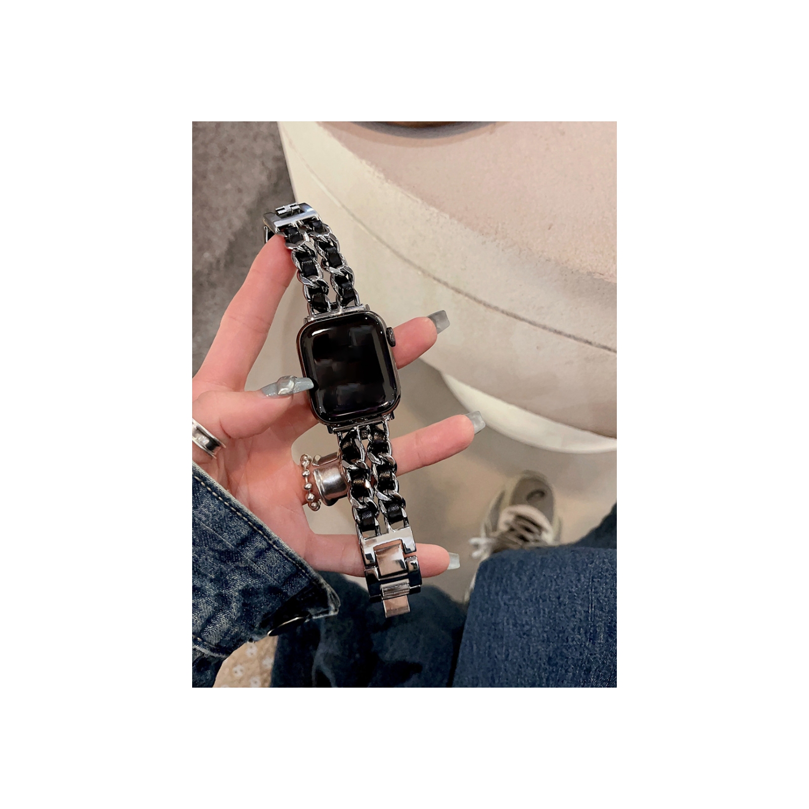 シャオミ Xiaomi Smart Band 8 Pro Redmi Watch 4 用の交換 バンド 高級ステンレス&PUレザー素材 腕時計ベルト スポーツ ベルト 替えベルト 簡単装着｜coco-fit2018｜03