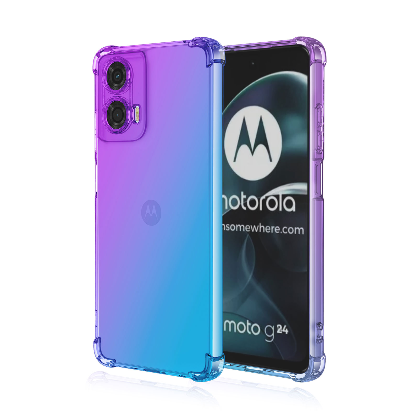 モトローラ モト motorola moto g24 ケース 耐衝撃 カバー CASE 衝撃に強いTPU素材 グラデーションタイプ 衝撃防止 人気 保護 背面カバー ソフトカバー CASE｜coco-fit2018｜02