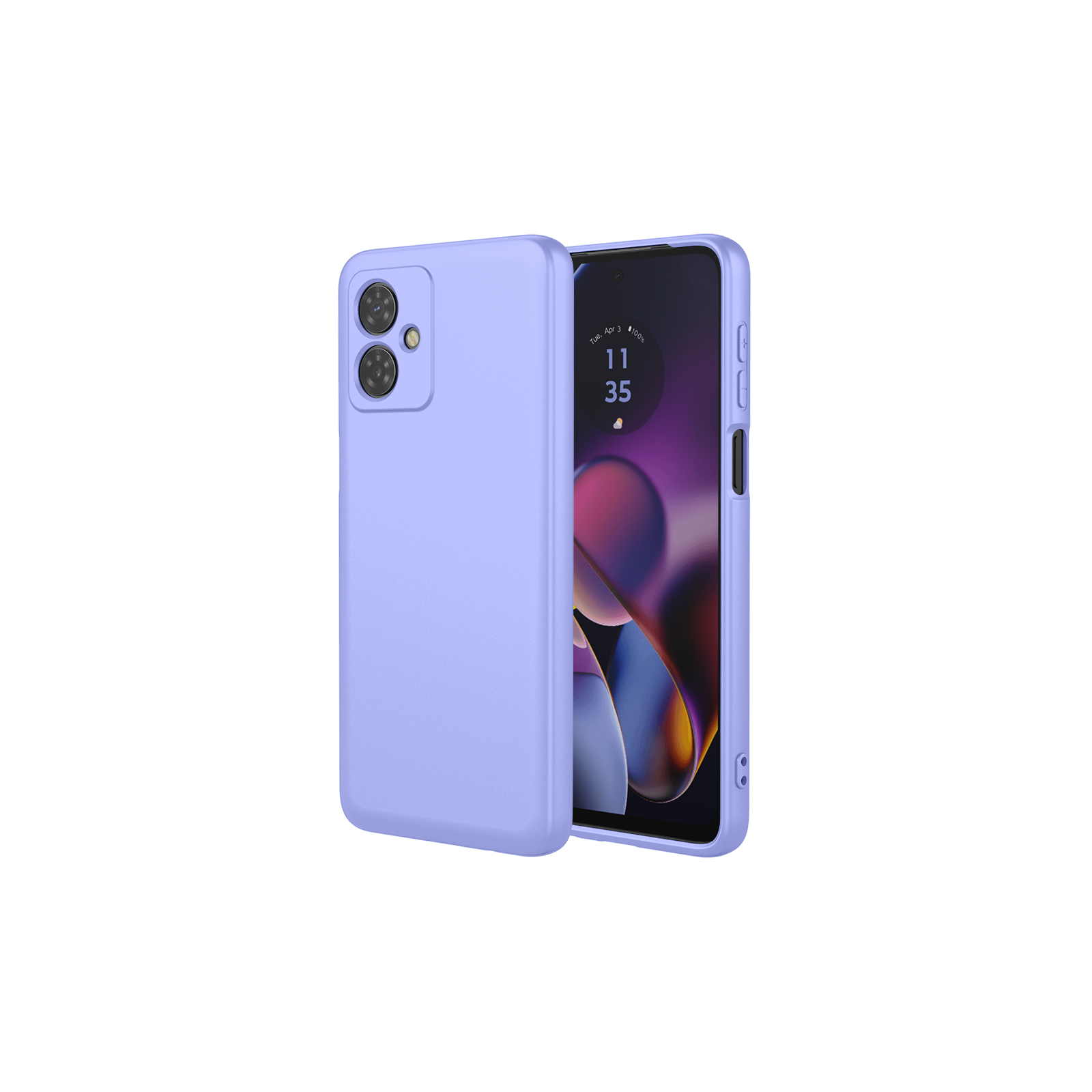 motorola moto g 64y 5G ホワイト ラベンダー色カバー付き motorola moto g64 5G ケース/g64 5Gy ケース 耐衝撃 カバー 傷や