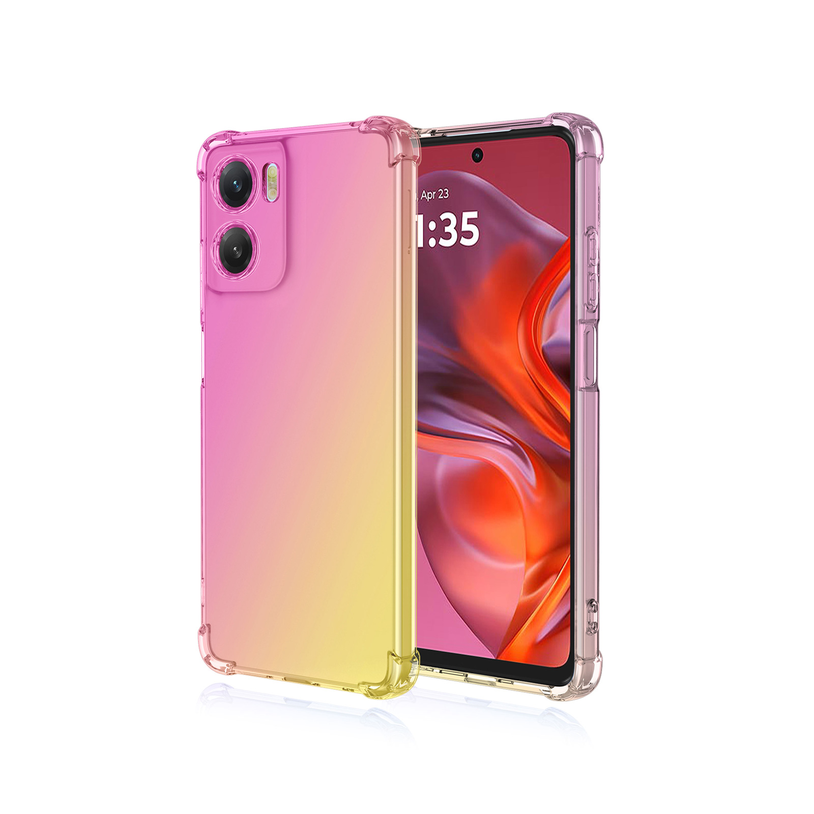 (新古品)未使用motorola moto g05 ベンダー ケース付き motorola（モトローラ） G05 4G用のケース 耐衝撃 半透明 衝撃に強い