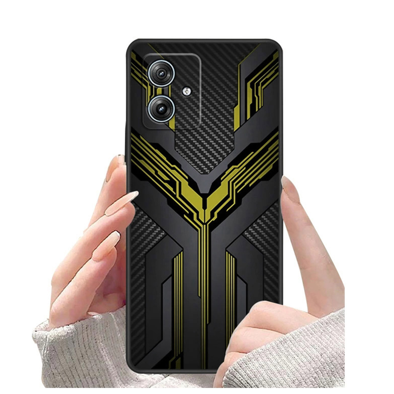 Motorola moto g64 5G g64y 5G用のTPU素材 人気 高級感があふれ 背面