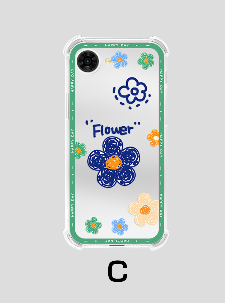 nubia nubia S2 Lite S2e A506ZT S 5G A403ZT クリア ケース 花柄 透明