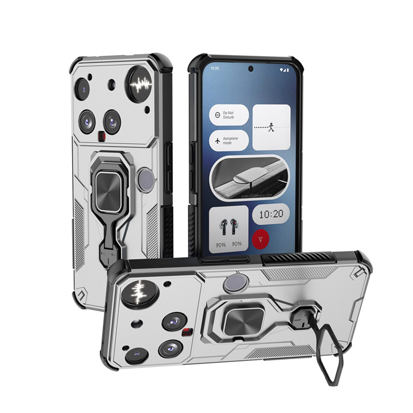Nothing ナッシング フォン (3) アンドロイド スマホ用の耐衝撃 TPU+PC