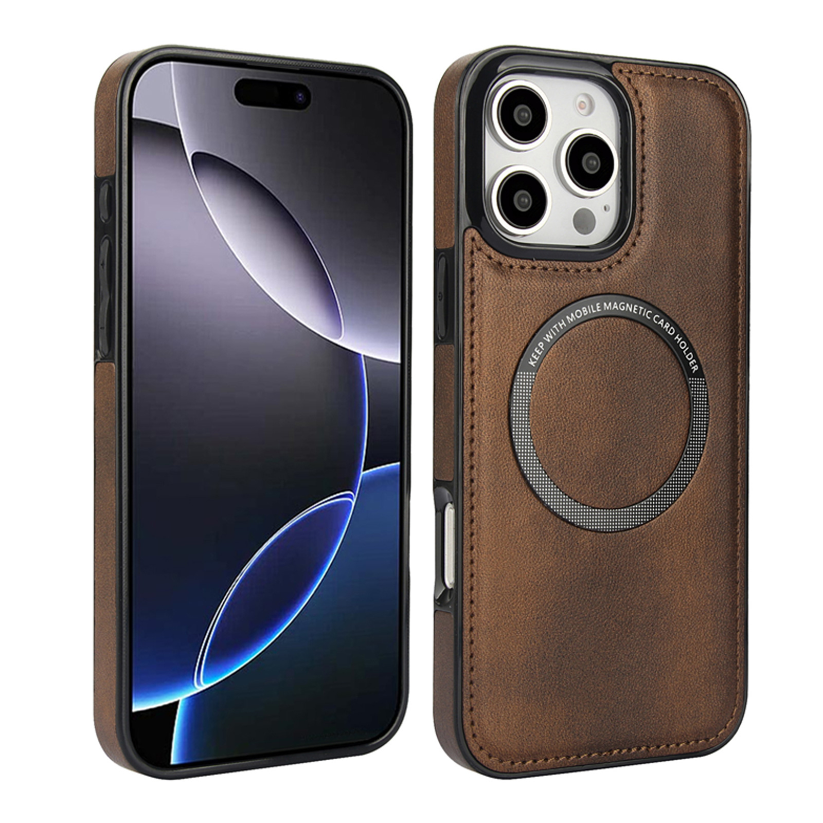 iPhone アップル アイフォン 16e用のケース タフで頑丈 TPU&PUレザー