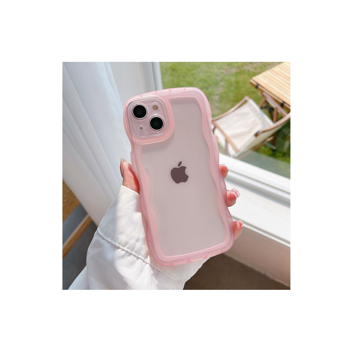 Apple iPhone14 Pro Max クリア ケース 背面カバー かわいい 持ちやすい 衝撃防止 波仕様 多彩 可愛い 透明 ソフトケース 強化ガラスフィルム おまけ付き｜coco-fit2018｜07
