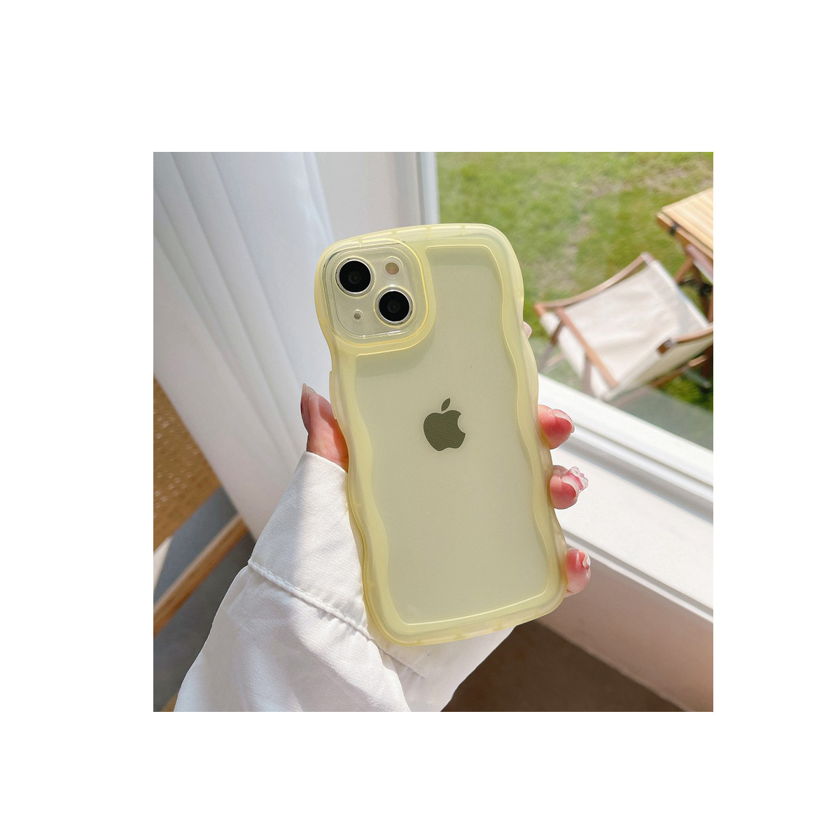 Apple iPhone14 Pro Max クリア ケース 背面カバー かわいい 持ちやすい 衝撃防止 波仕様 多彩 可愛い 透明 ソフトケース 強化ガラスフィルム おまけ付き｜coco-fit2018｜05