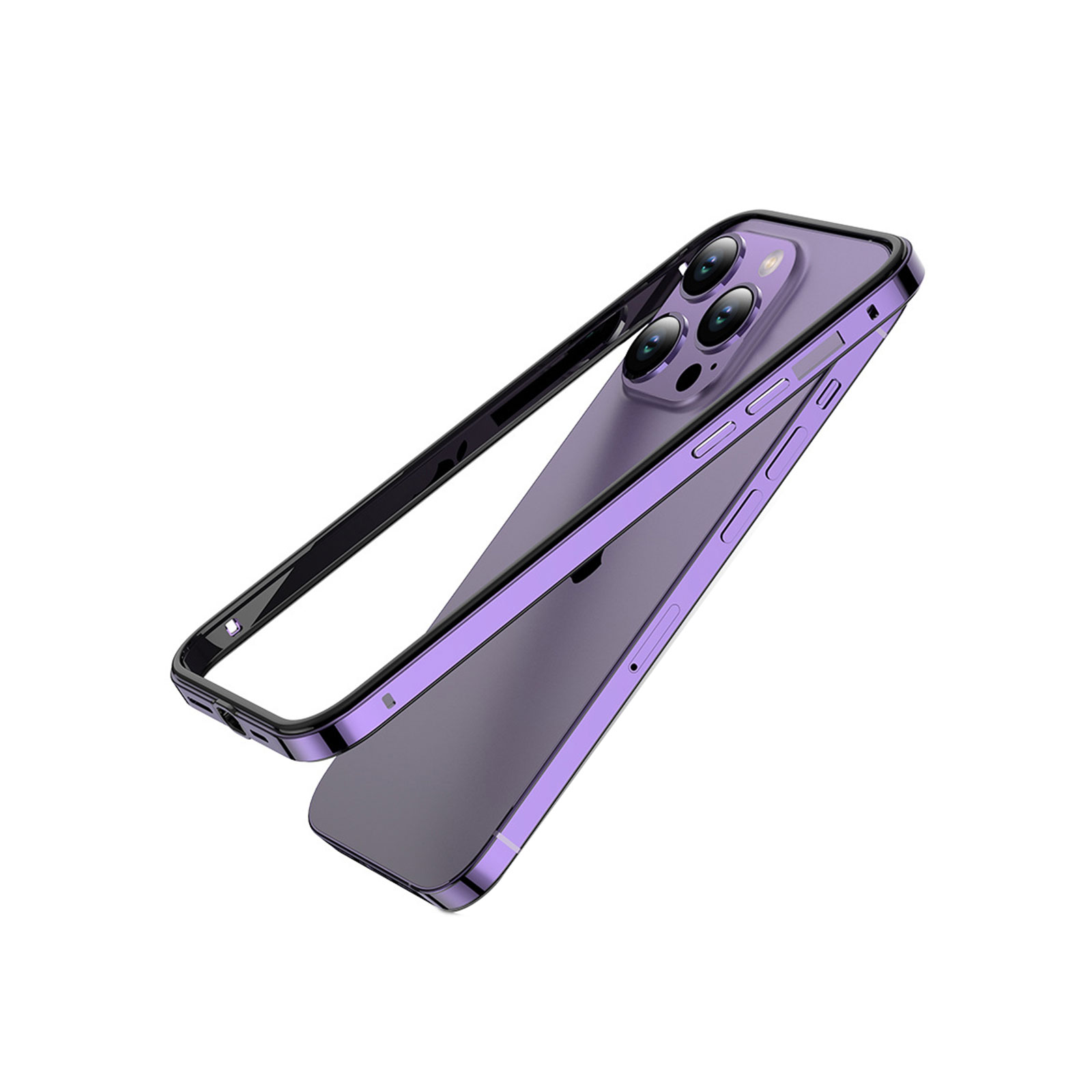 iPhone 15 アルミバンパー ケース Plus Pro Max アルミ合金