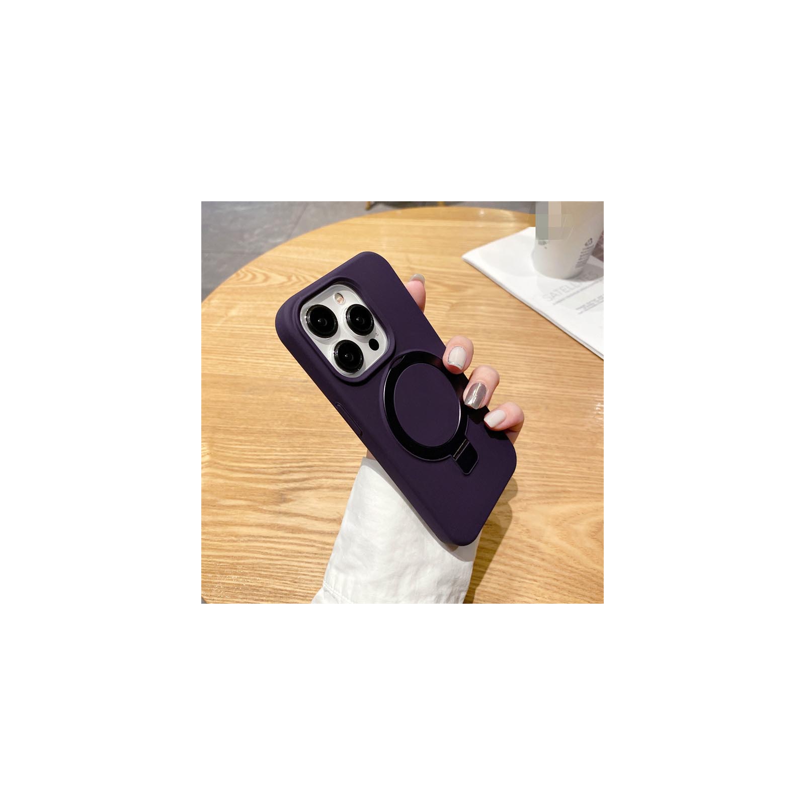 アイフォン iPhone 15 Plus 15 Pro Maxケース スタンド付き 背面カバー CASE 衝撃防止 落下防止 耐衝撃 ケース 強化ガラスフィルム おまけ付き｜coco-fit2018｜02