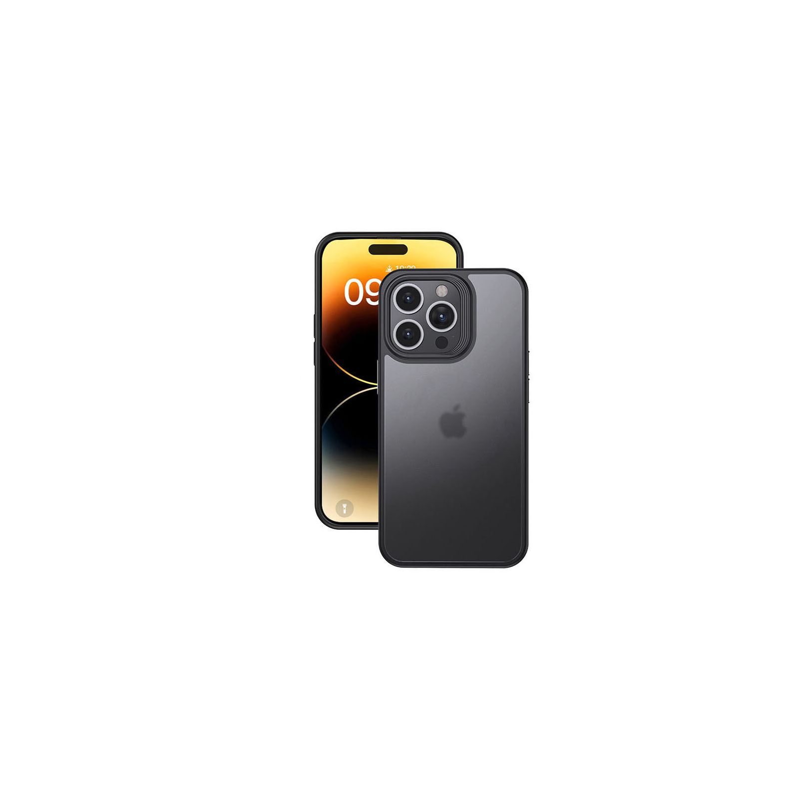 Apple iPhone 15 Plus Pro Maxケース 背面カバー 半透明 便利 実用 CASE 衝撃防止 落下防止 人気 ケース 強化ガラスフィルム おまけ付き｜coco-fit2018｜02