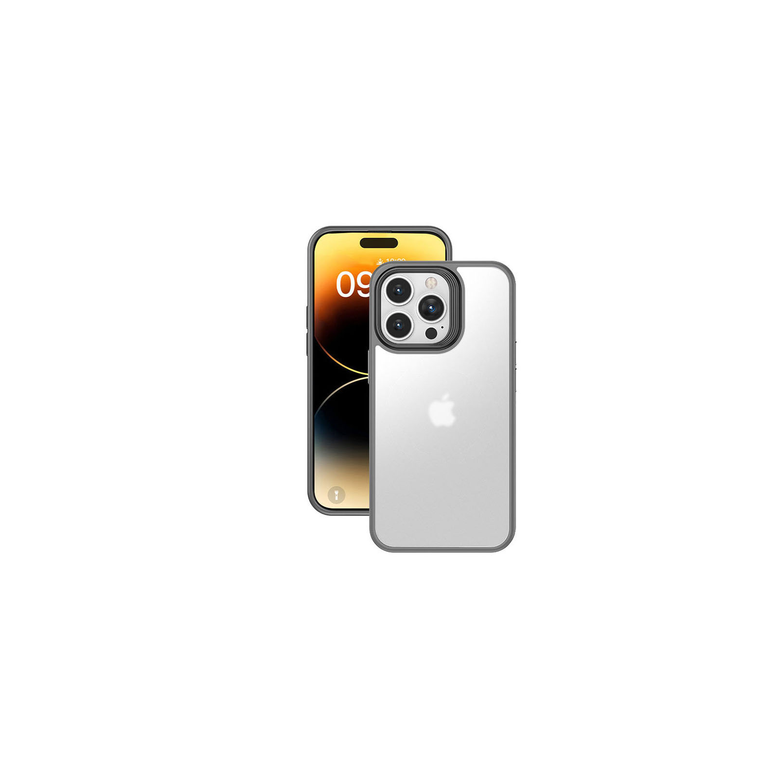 Apple iPhone 15 Plus Pro Maxケース 背面カバー 半透明 便利 実用 CASE 衝撃防止 落下防止 人気 ケース 強化ガラスフィルム おまけ付き｜coco-fit2018｜03