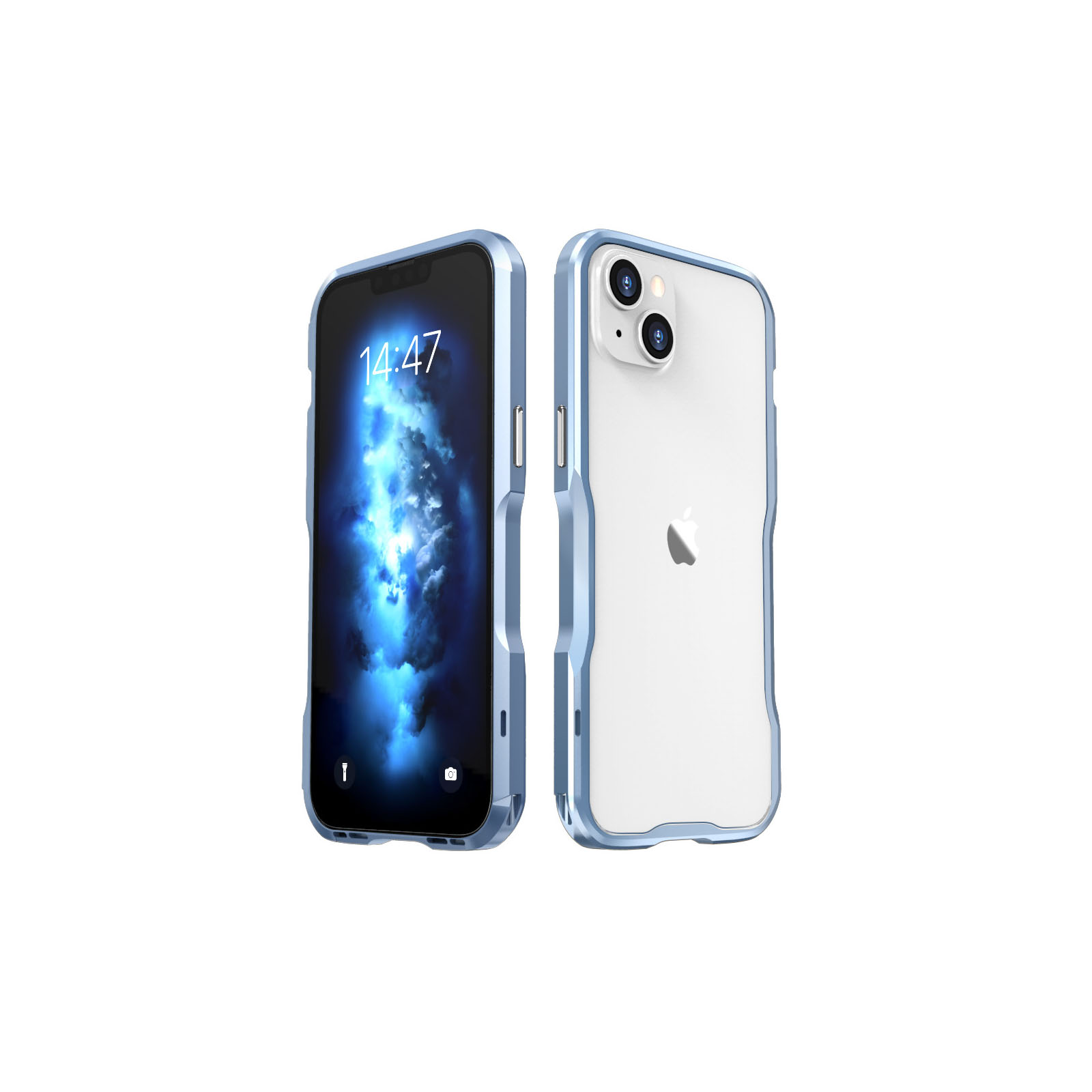 Apple アップル アイフォン iPhone 15 15 Plus 15 Pro 15 Pro Max ケース カバー アルミ合金バンパー  耐衝撃カバー 落下防止 通気性 熱発散  金属｜coco-fit2018｜03