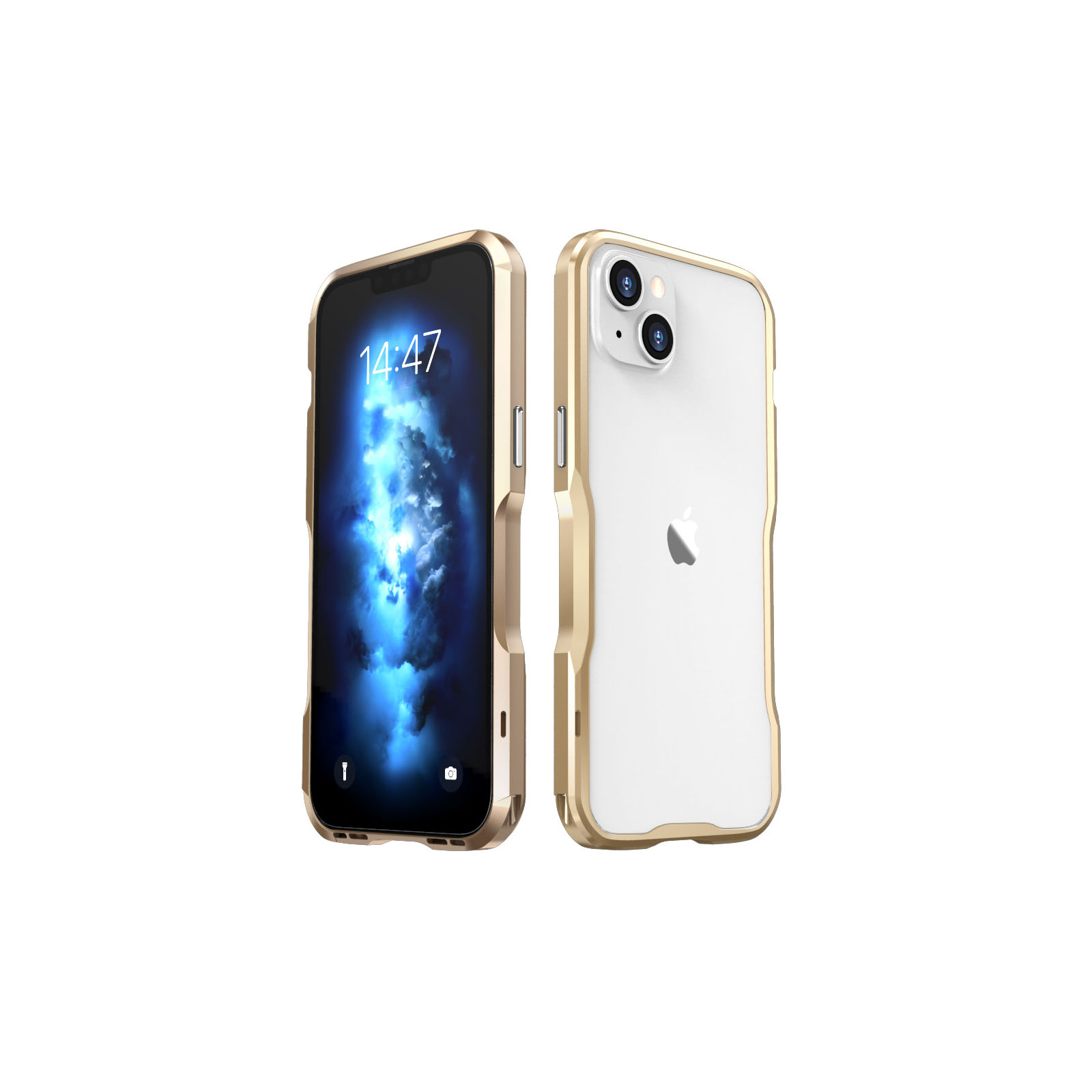 Apple アップル アイフォン iPhone 15 15 Plus 15 Pro 15 Pro Max ケース カバー アルミ合金バンパー  耐衝撃カバー 落下防止 通気性 熱発散  金属｜coco-fit2018｜04