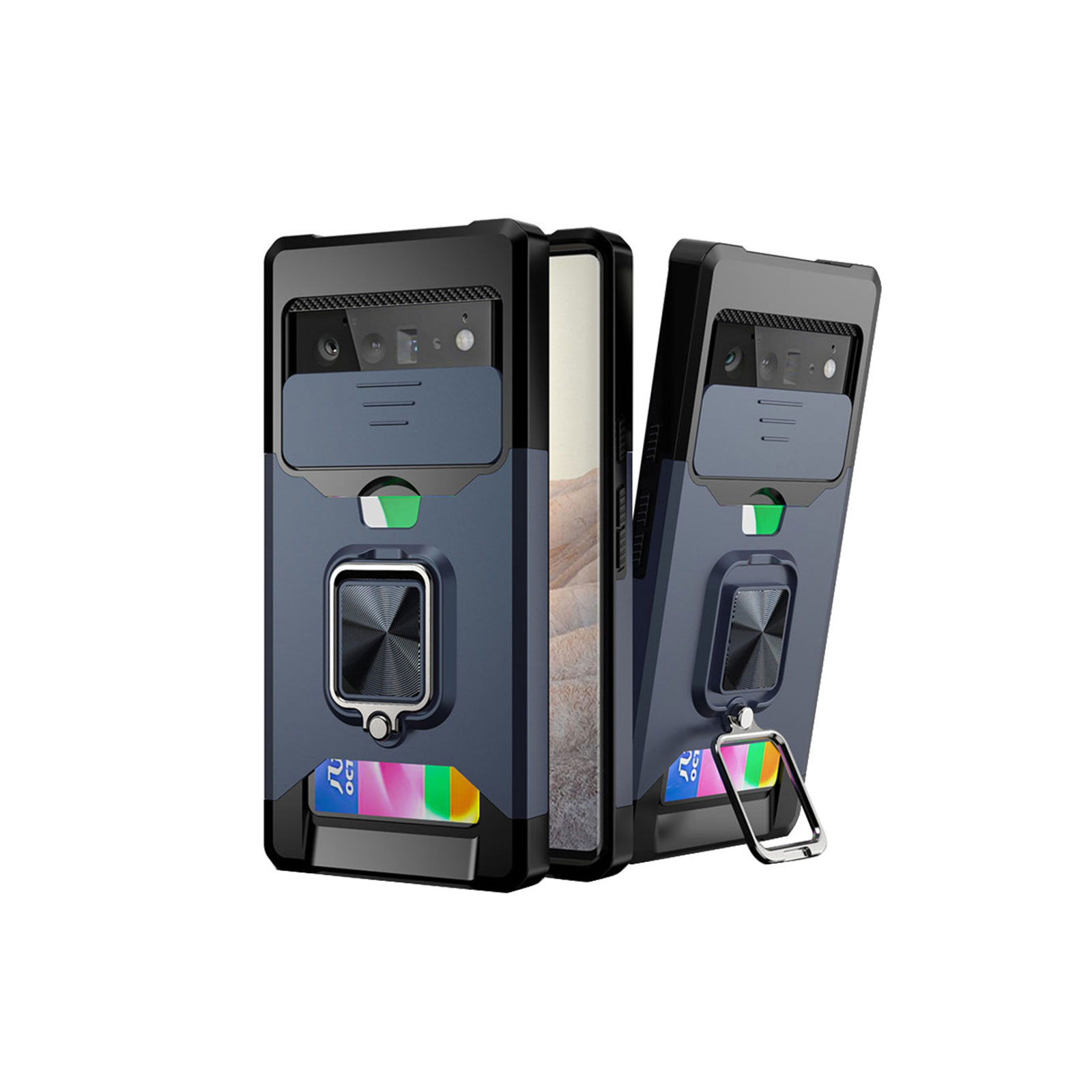 Google Pixel 7a グーグル TPU&PC 2重構造 スライド式 カメラレンズ