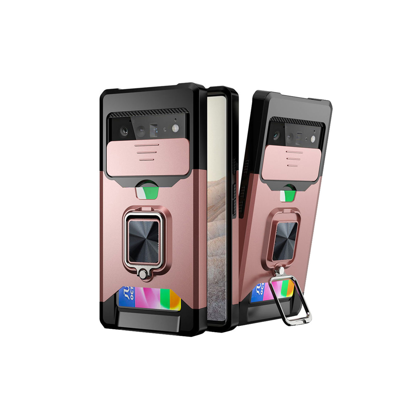 Google Pixel 7a グーグル TPU&PC 2重構造 スライド式 カメラレンズ
