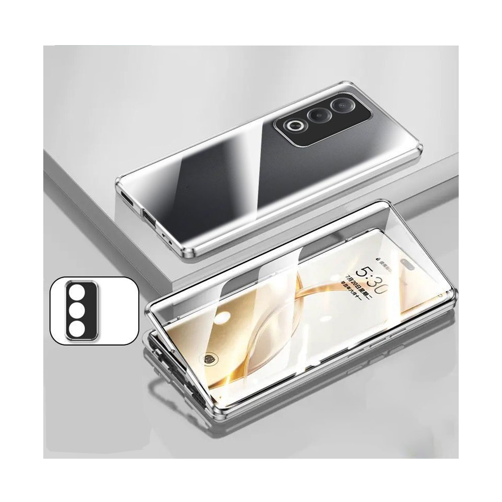 OPPO（オッポ） A3 5G CPH2639用のメタルケース ラ マグネットで簡単