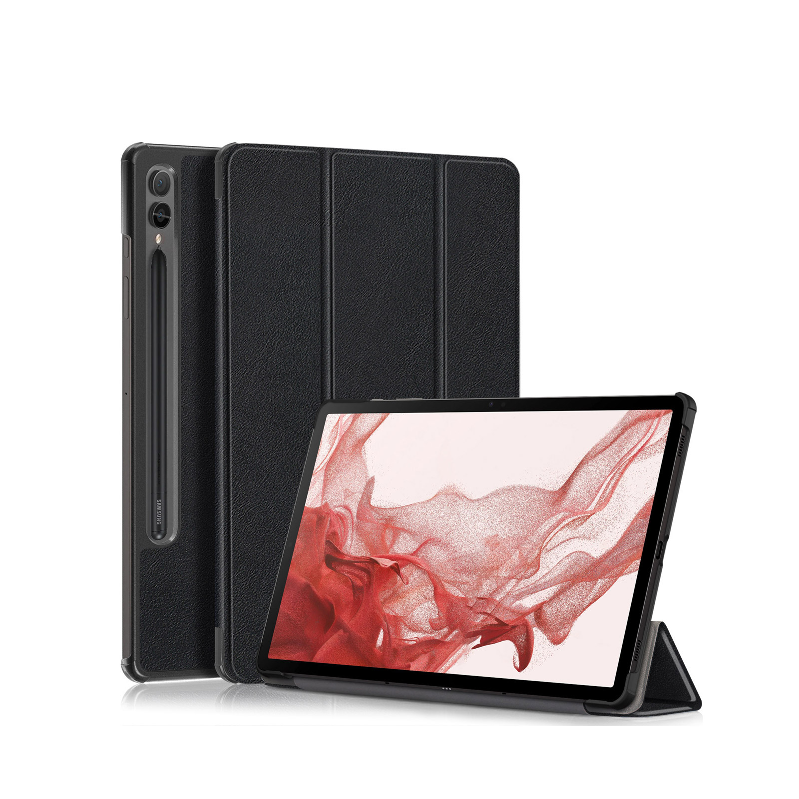 Samsung Galaxy Tab S9 11型 (インチ)   ケース カバー 手帳型 PUレザー 落下防止 CASE 持ちやすい 汚れ防止 軽量 スタンド機能 カッコいい 手帳型カバー｜coco-fit2018｜02