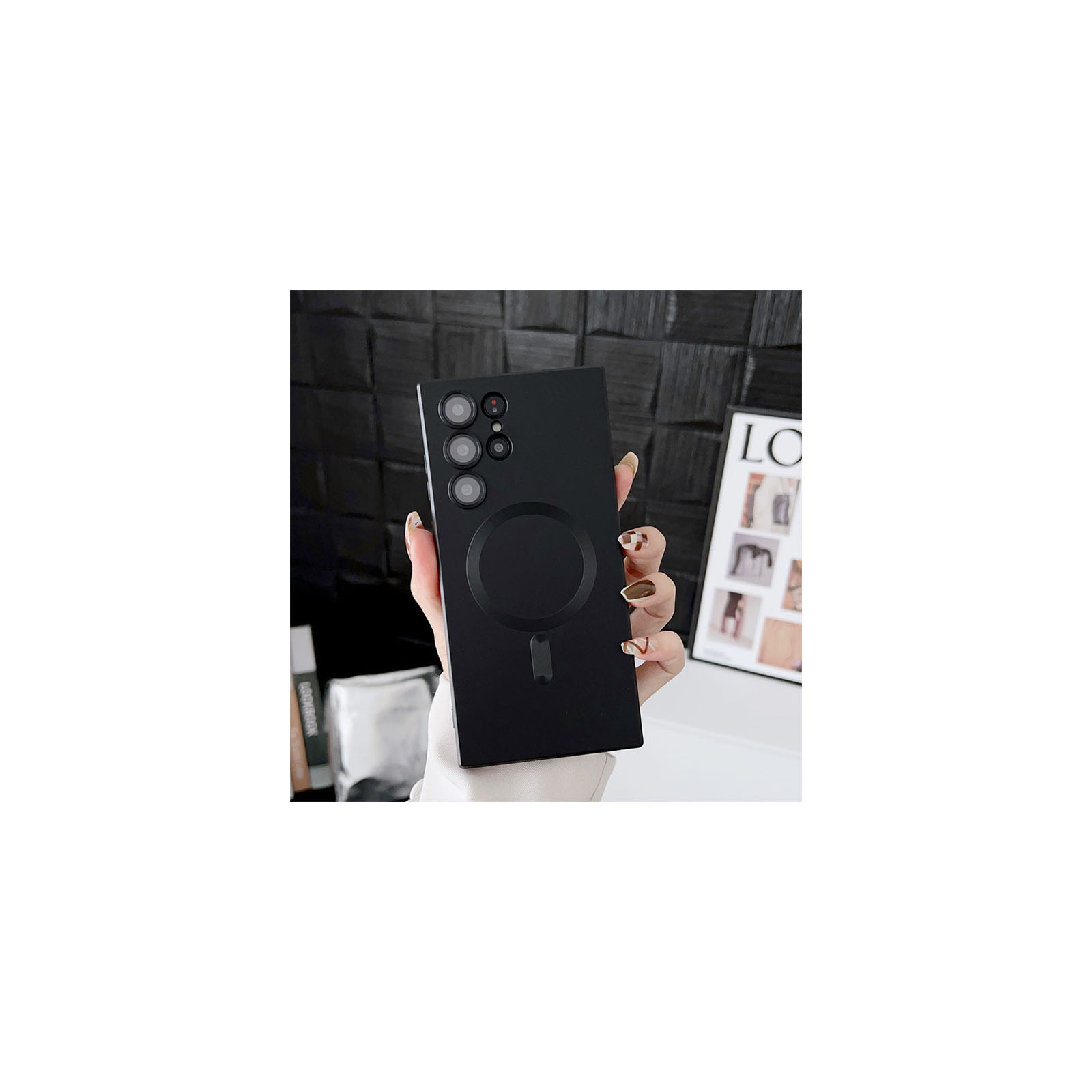 サムスン ギャラクシー Samsung Galaxy S24 Ultra ケース カバー ワイヤレス充電をサポート 便利 実用 人気 背面カバー 強化ガラス付き｜coco-fit2018｜02
