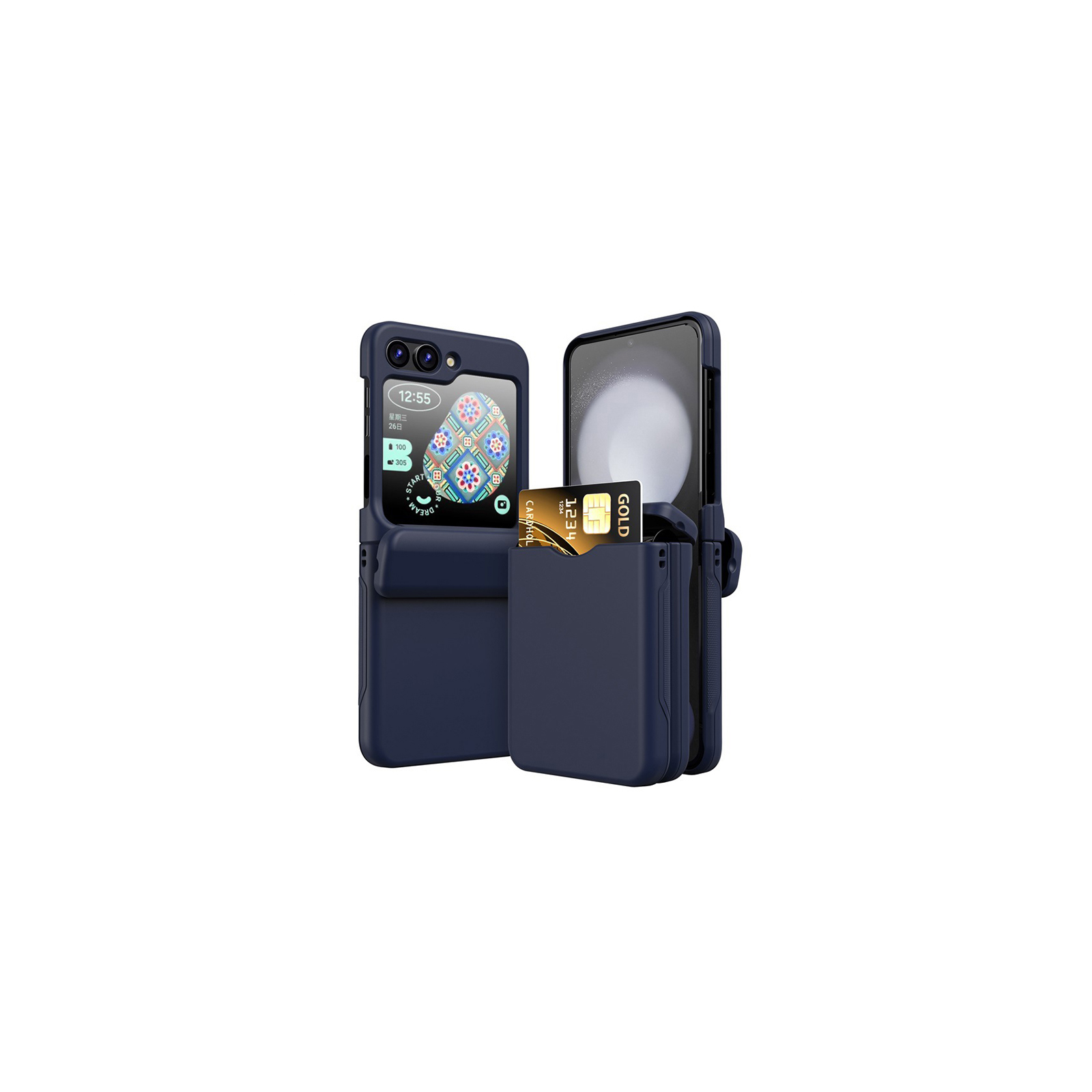 Samsung Galaxy Z Flip5 5G ケース 折りたたみ型 耐衝撃 軽量 持ちやすい 全面保護 便利 実用 人気 ケース 背面カバー｜coco-fit2018｜03