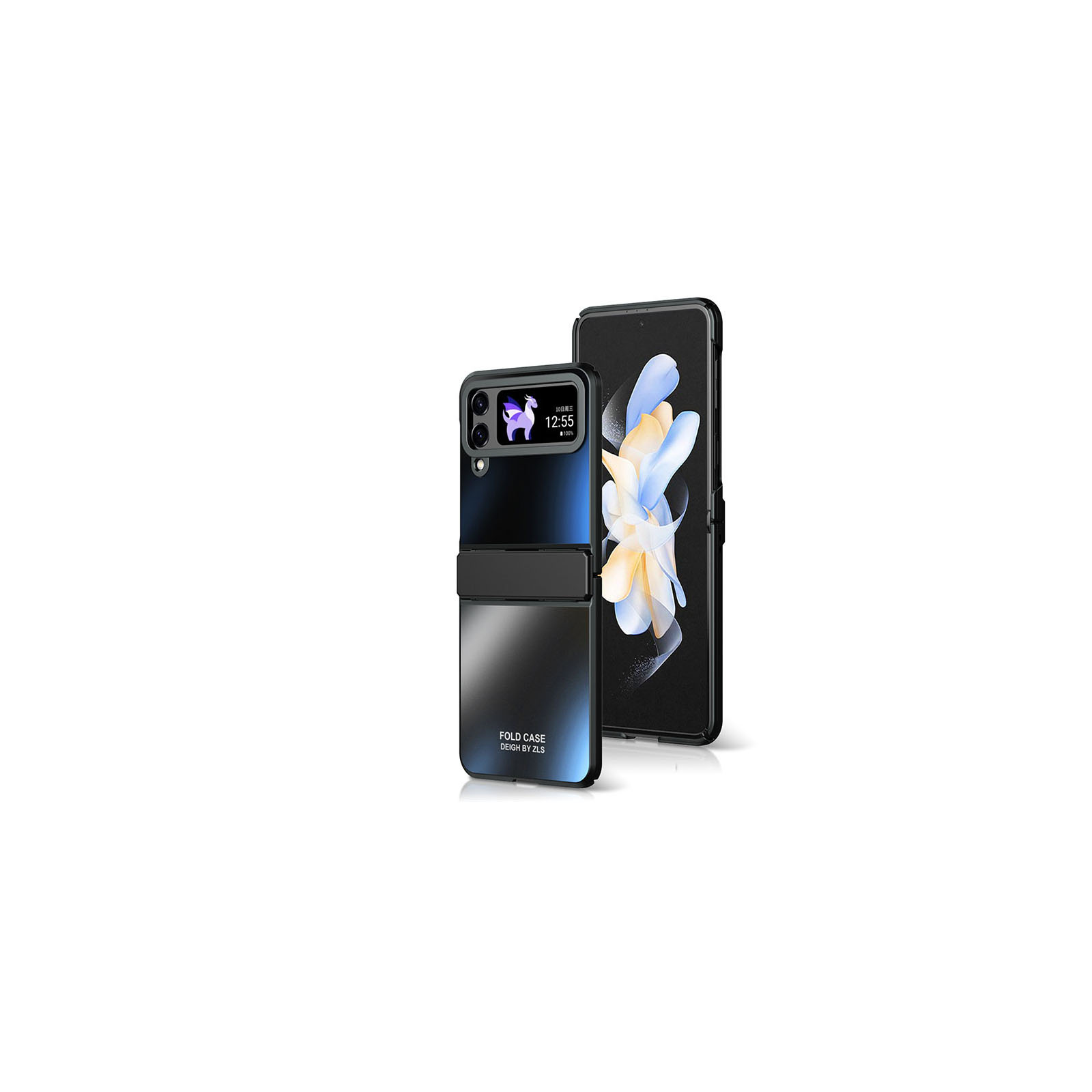 Samsung Galaxy Z Flip5 5G ケース スマホアクセサリー マット メッキ仕様 耐衝撃 持ちやすい かわいい おしゃれ 衝撃に強い 実用 人気 ケース 背面カバー｜coco-fit2018｜03
