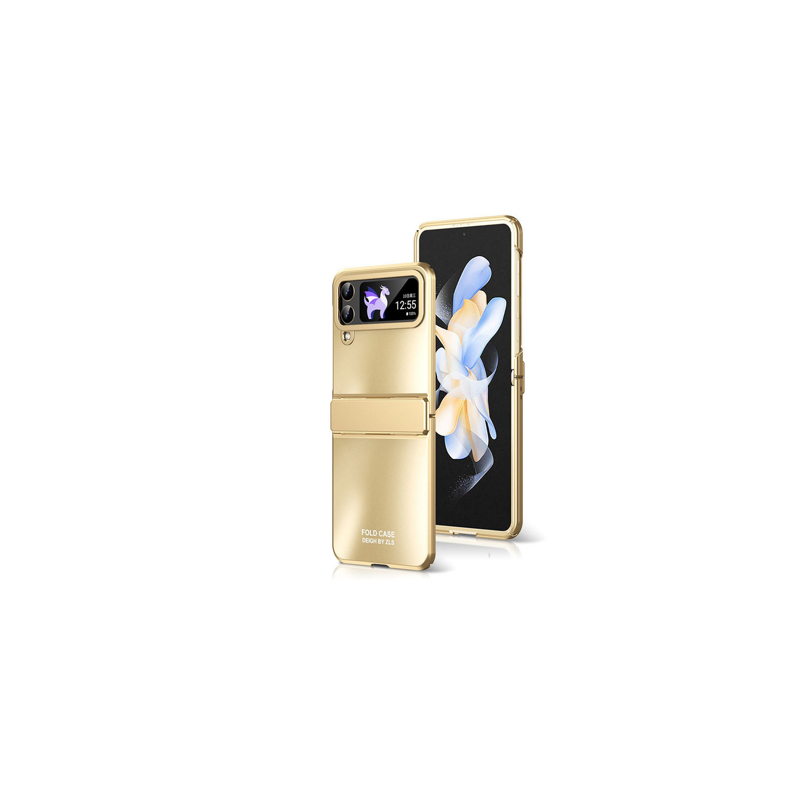 Samsung Galaxy Z Flip5 5G ケース スマホアクセサリー マット メッキ仕様 耐衝撃 持ちやすい かわいい おしゃれ 衝撃に強い 実用 人気 ケース 背面カバー｜coco-fit2018｜04