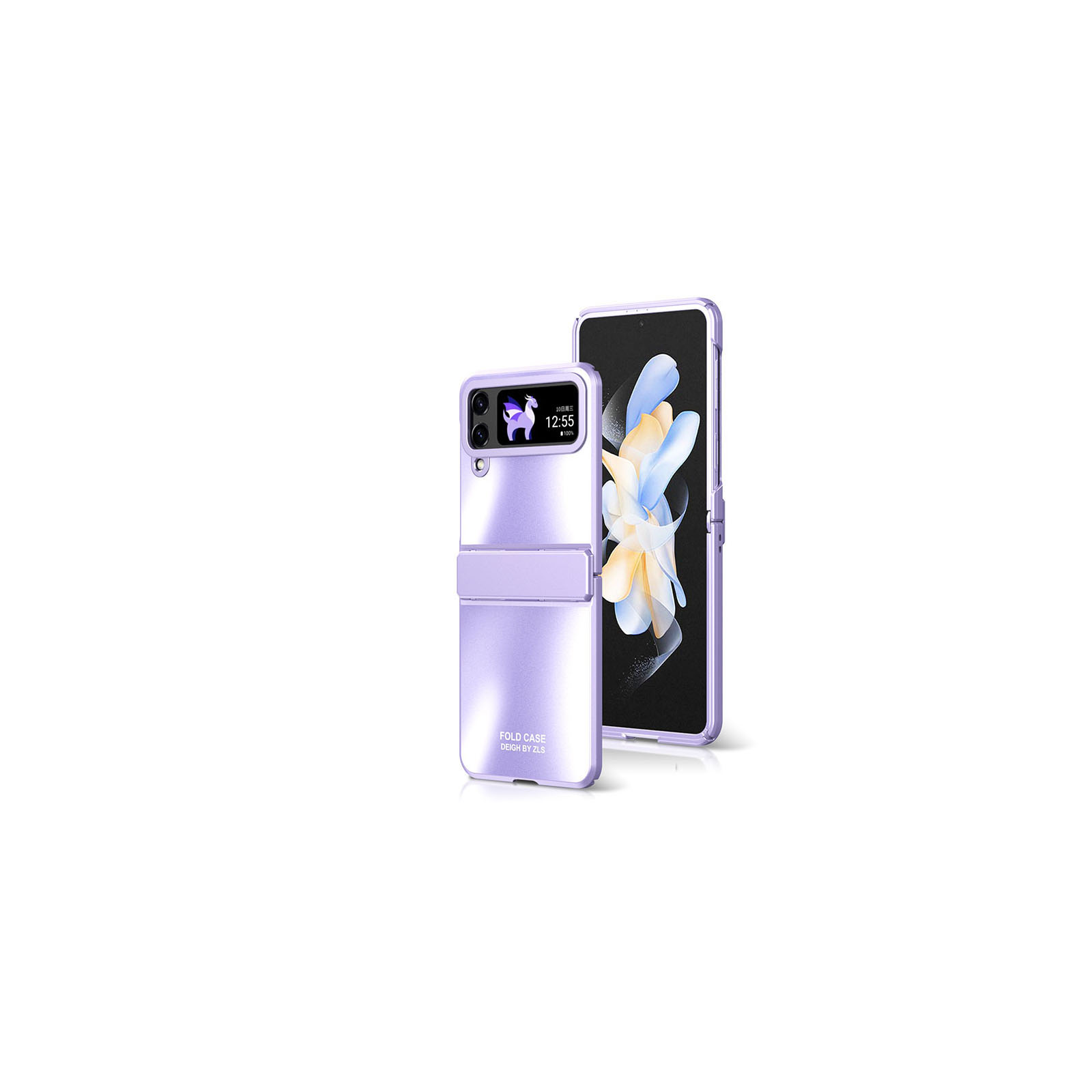 Samsung Galaxy Z Flip5 5G ケース スマホアクセサリー マット メッキ仕様 耐衝撃 持ちやすい かわいい おしゃれ 衝撃に強い 実用 人気 ケース 背面カバー｜coco-fit2018｜02