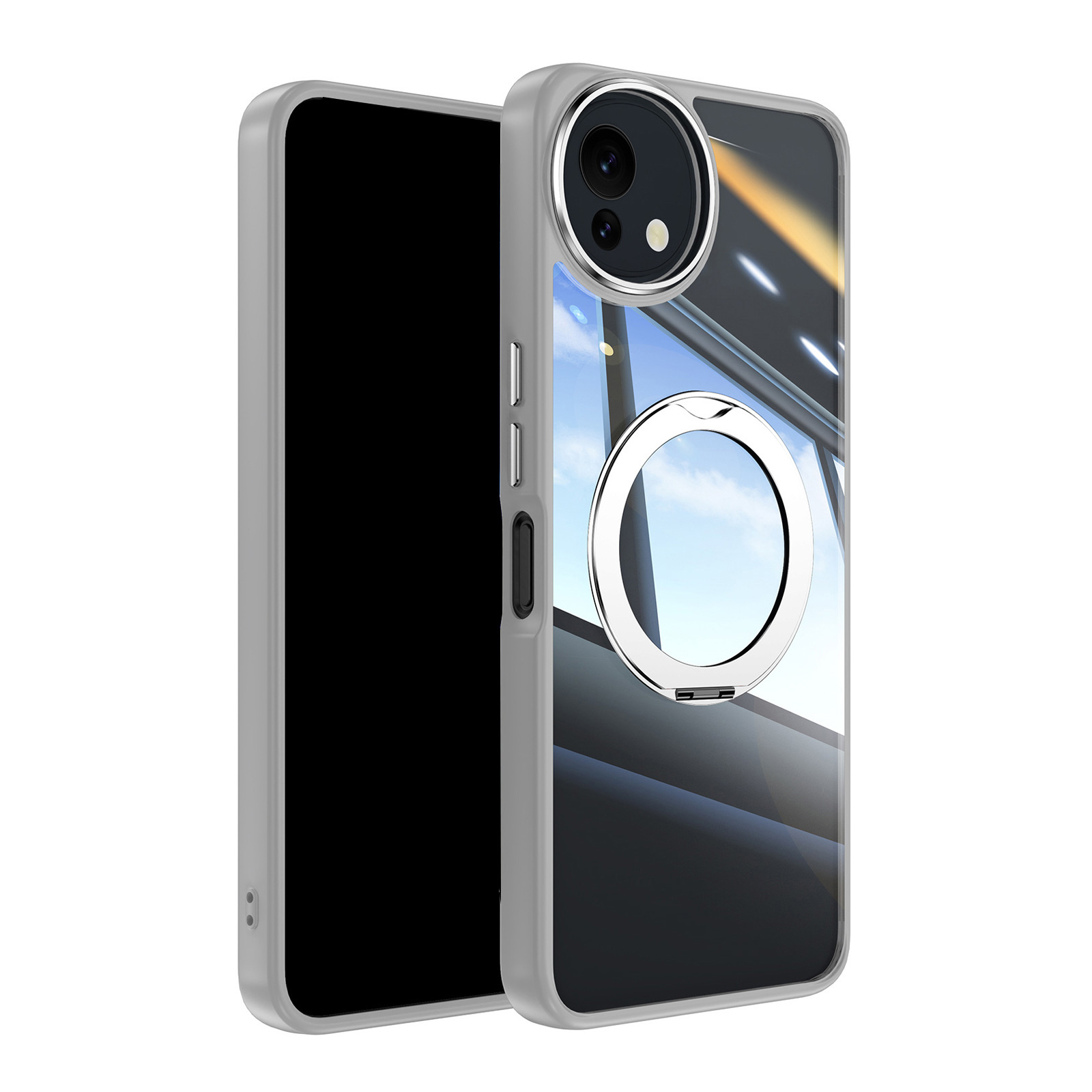AQUOS シャープ アクオス センス9用のケース TPU&PC素材 360°回転し