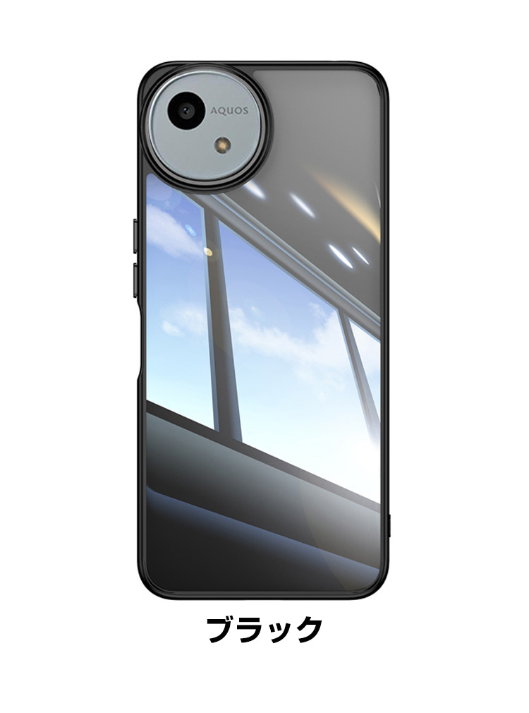 AQUOS シャープ アクオス ウィッシュ5用のカバー 金属 クリア 耐衝撃