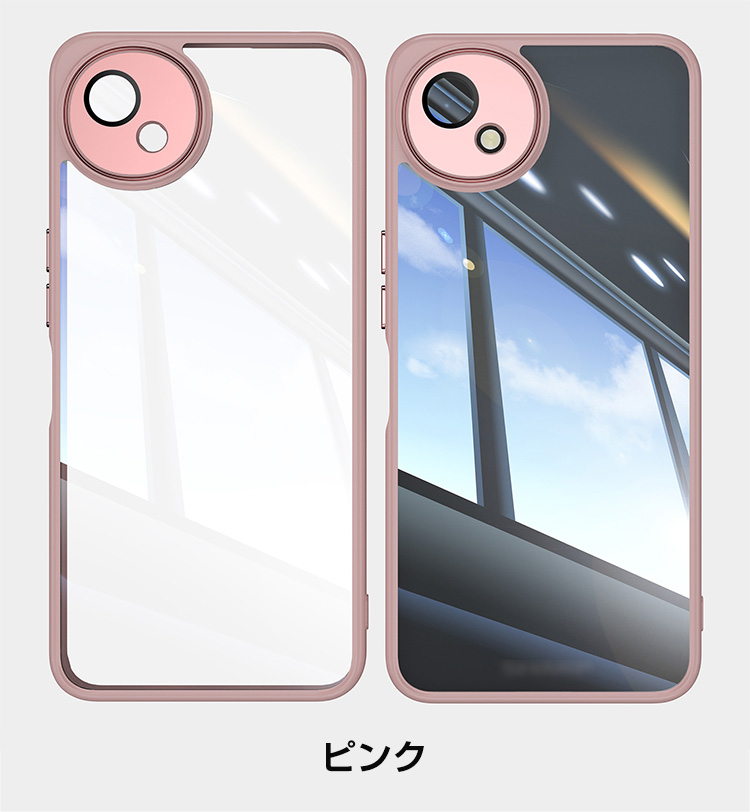 AQUOS シャープ アクオス ウィッシュ5用のカバー 金属 クリア 耐衝撃
