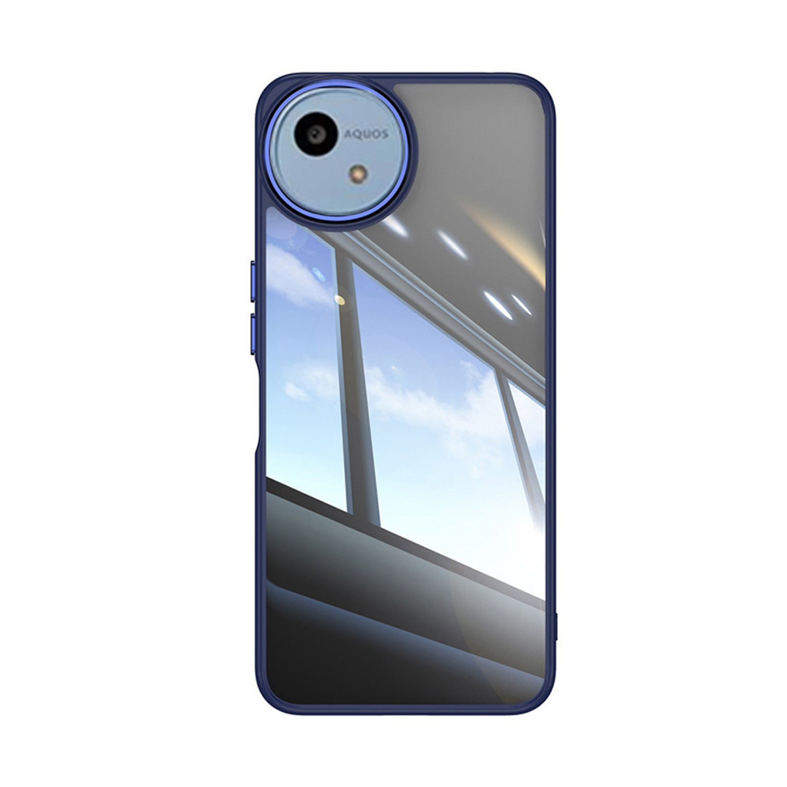 AQUOS シャープ アクオス ウィッシュ5用のカバー 金属 クリア 耐衝撃