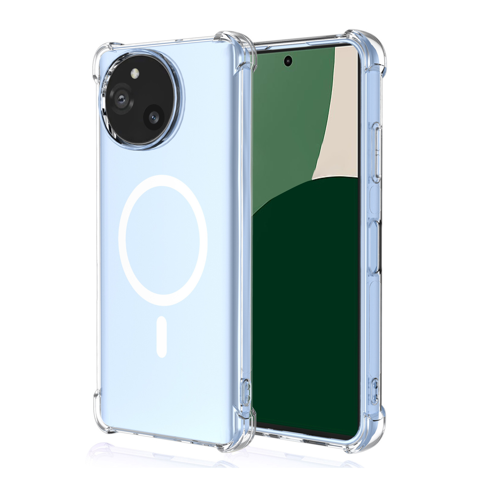 SHARP（シャープ） アクオス R9 プロ用のカバー クリア 耐衝撃 ケース