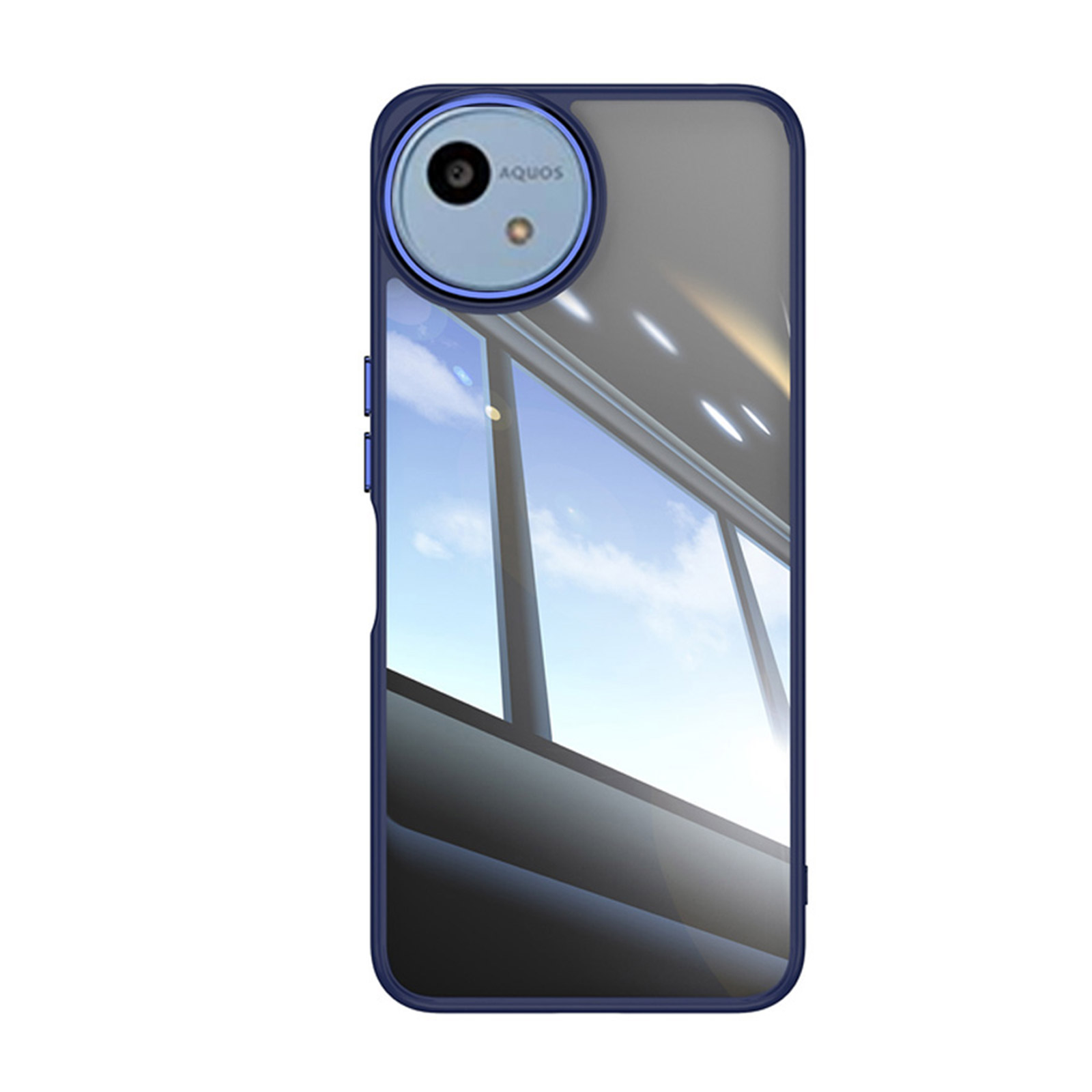 シャープ アクオス AQUOS wish4 金属 クリア ケース 傷やほこり