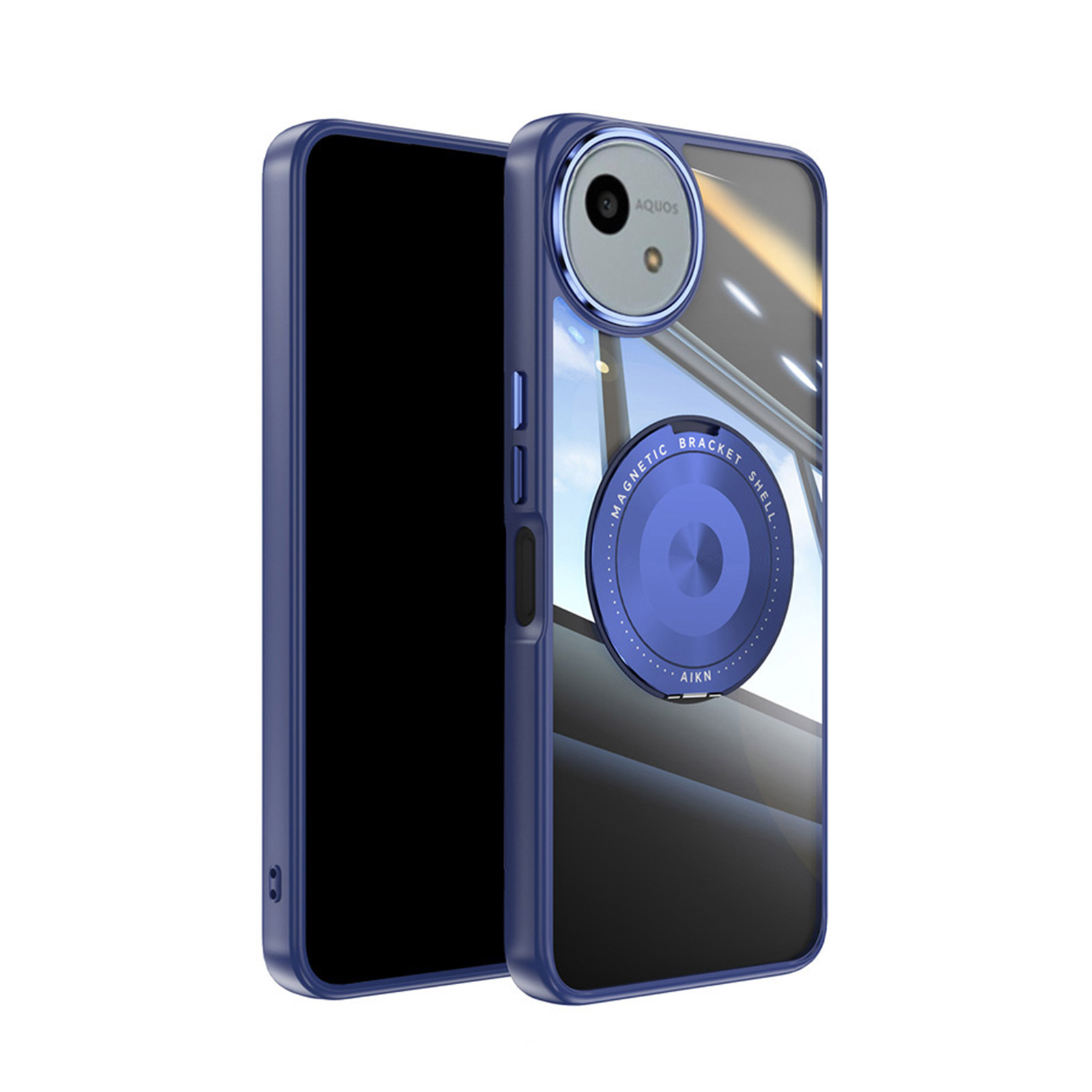 シャープ アクオス AQUOS wish4 金属 クリア ケース 傷やほこり