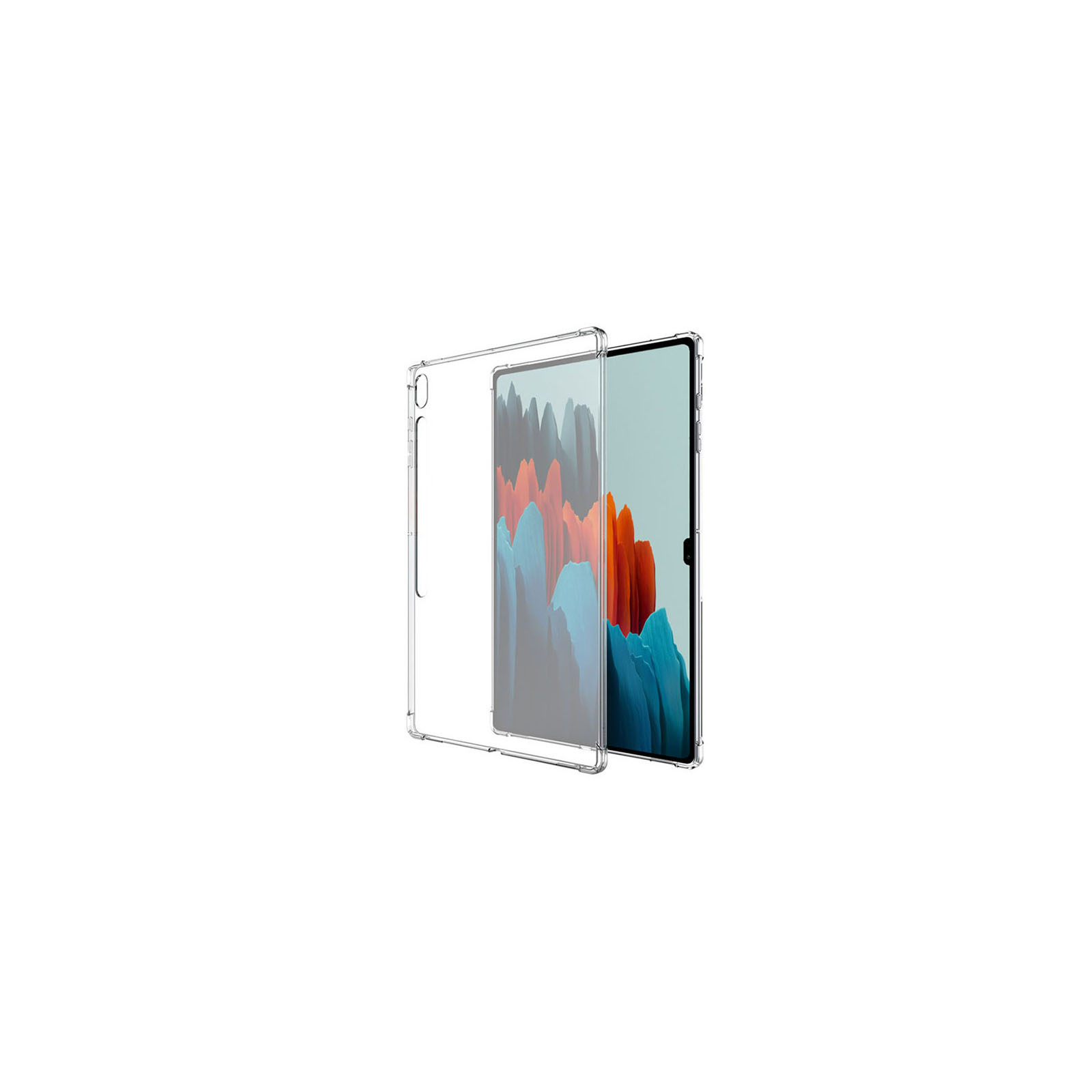 サムスン ギャラクシー タブ S9+ Samsung Galaxy Tab S9+ 12.4型 (インチ)  ケース カバー クリア 耐衝撃カバー TPU素材 透明 ソフトケース 背面カバー｜coco-fit2018｜02