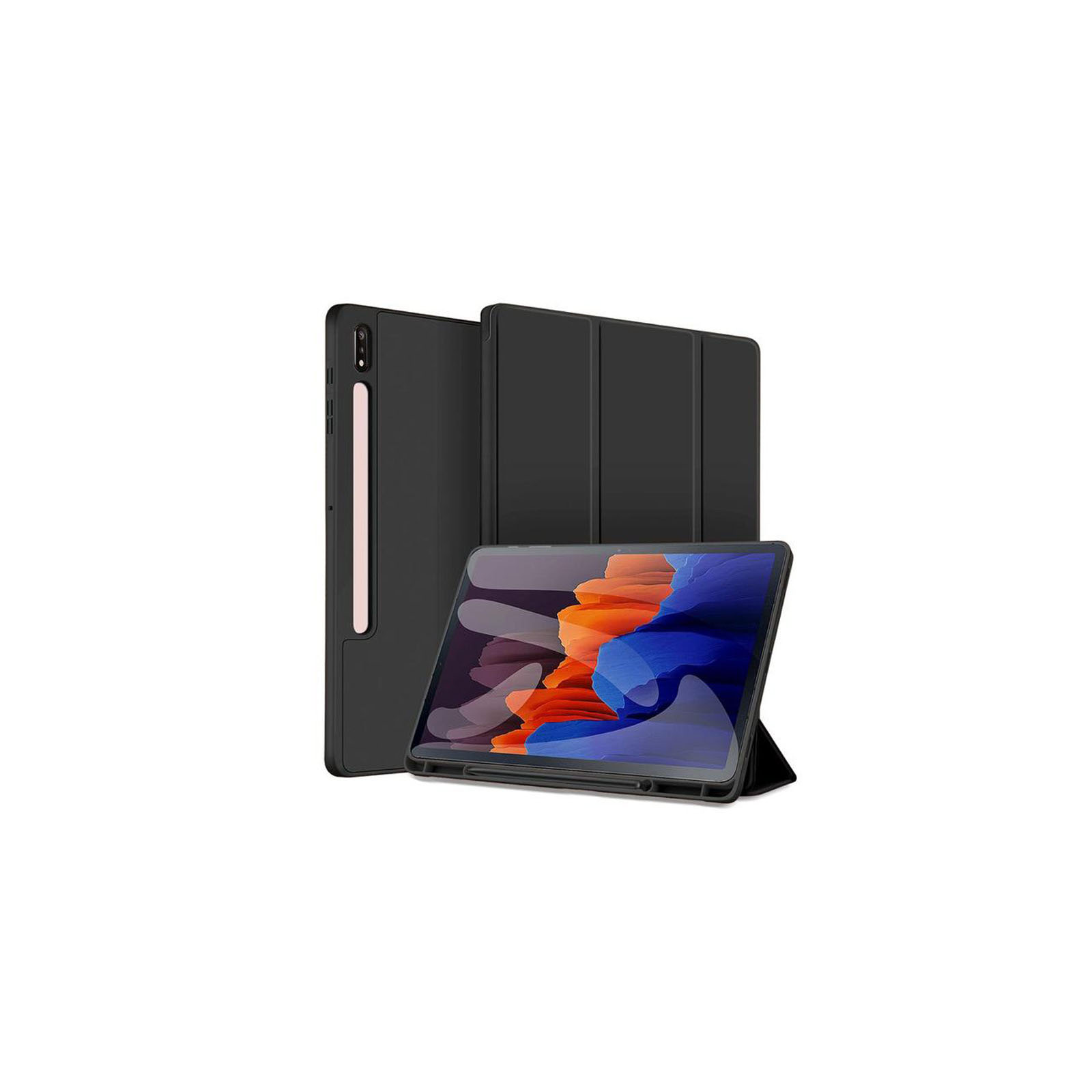Samsung Galaxy Tab S9 Ultra 14.6型 (インチ) ケース カバー 手帳型 TPU&PUレザー オートスリープ機能 スタンド機能 Pencil収納機能 手帳型カバー｜coco-fit2018｜02