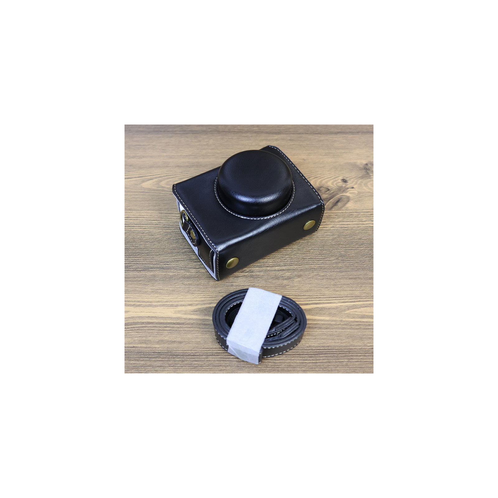 デジタルカメラ VLOGCAM ZV-1F用保護カバー 収納ポーチバッグカバン PUレザー 保護ケース ショルダーストラップ付き 耐衝撃 全面保護 レザーケース｜coco-fit2018｜02
