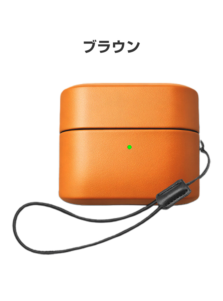 SONY（ソニー） WF-1000XM6用PUレザー 素材 保護ケース シンプルな