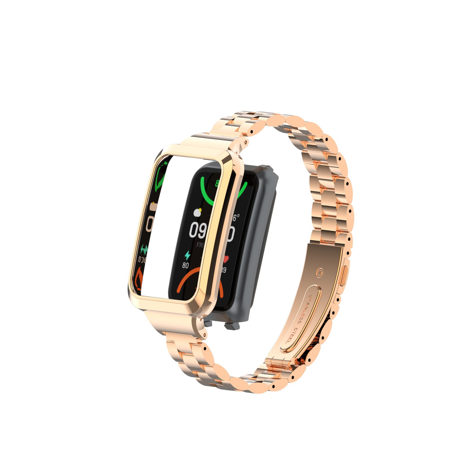 OPPO Band 2 OPPO Watch Free 交換 バンド オシャレな  高級ステンレス 交換用 ベルト 替えベルト 簡単装着 人気 ベルト男性用 女性用 腕時計バンド |  | 04