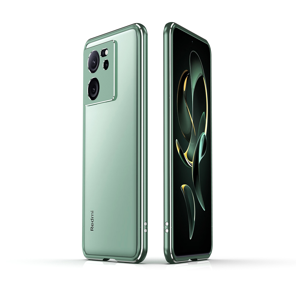 Xiaomi 13T グリーン XIG04 Xiaomi 13T XIG04/13T Pro アルミバンパーケース 枠 フレーム 軽量