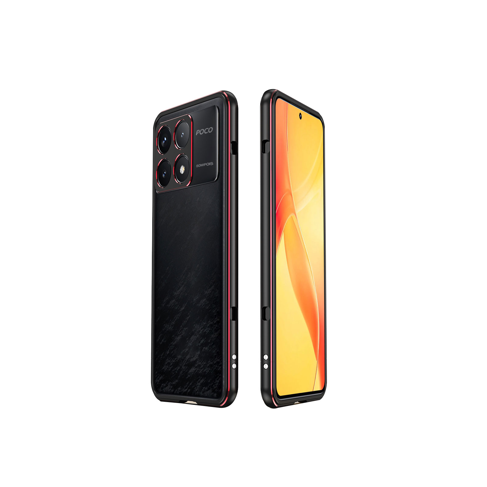 Xiaomi POCO F6 Pro アルミバンパー ケース 枠 フレーム 軽量 持ち