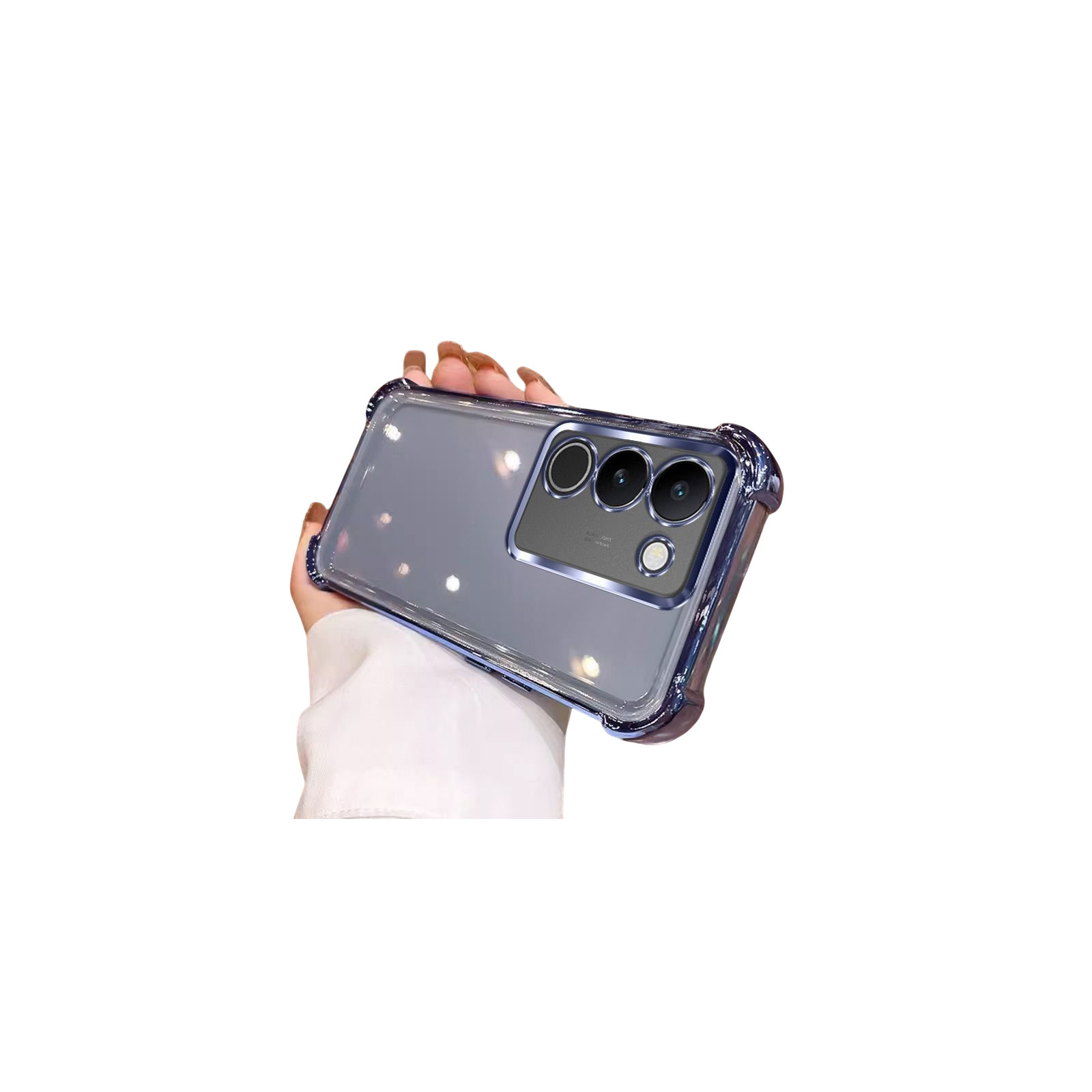 Xiaomi（シャオミ） Redmi 15 5G ケース クリア 耐衝撃 カバー メッキ