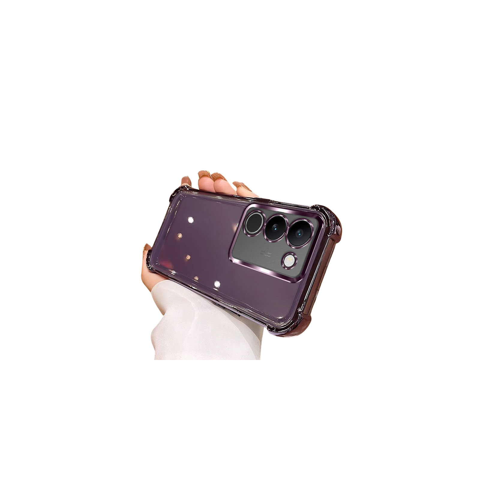 Xiaomi（シャオミ） Redmi 15 5G ケース クリア 耐衝撃 カバー メッキ